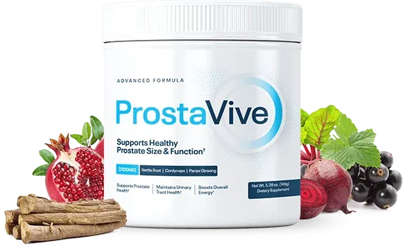 ProstaVive prostate health supplement powder container